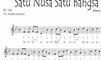 Not Angka Lagu Satu Nusa Satu Bangsa Untuk Pianika